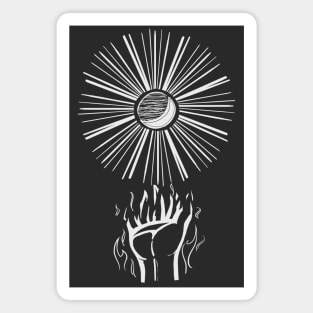 Burning in the Sun and Moon Magnet